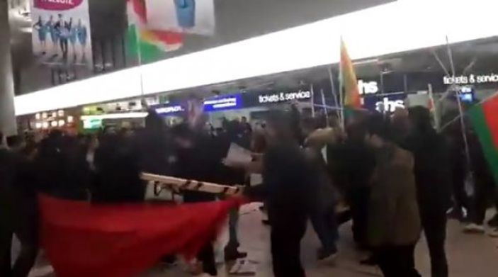 Almanya'da Türk vatandaşlarından PKK yandaşlarına dayak