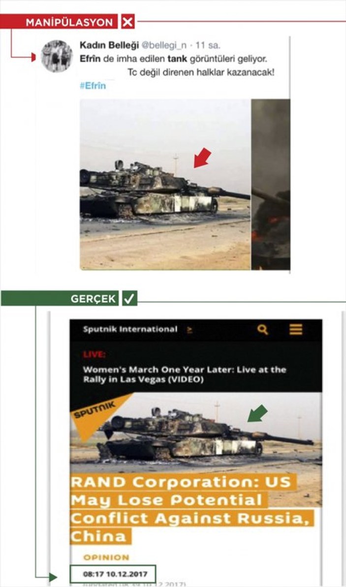 Sosyal medyada Zeytin Dalı Harekatı'na kara propaganda