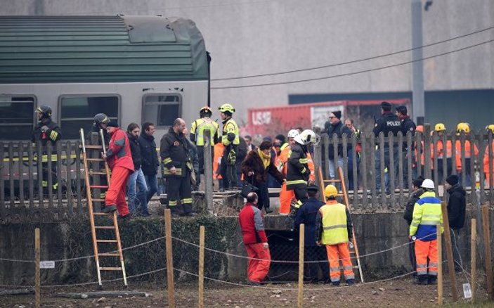 Milano'da tren kazası