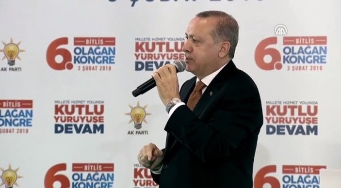 Cumhurbaşkanı Erdoğan'ın Bitlis konuşması