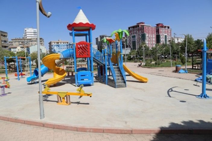 Mardin'in kırsal mahallelerine çocuk parkı
