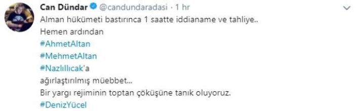 Deniz Yücel'i eşi karşıladı