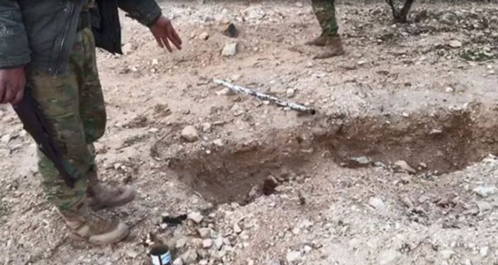 Afrin'de teröristler cesetlerini toprağa saklıyor