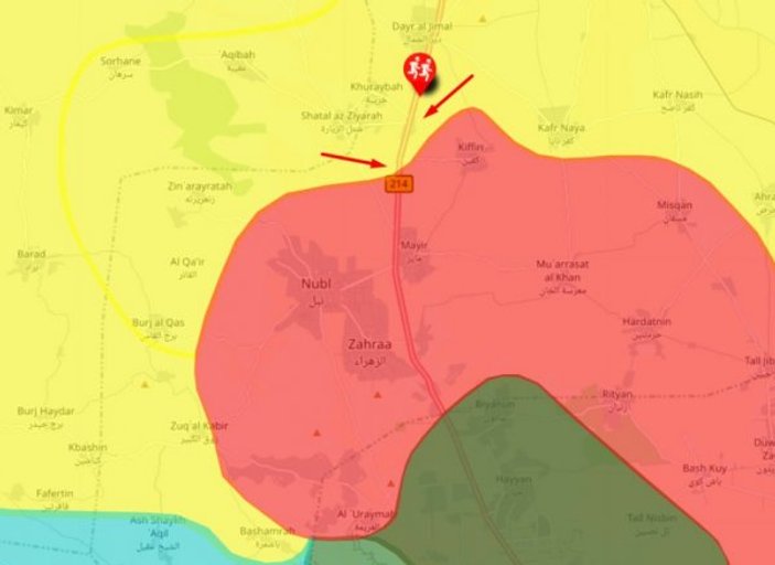Türk uçakları Halep-Afrin yolunu bombaladı