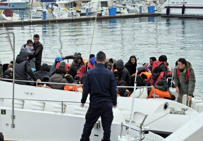 Aynı botta 6 farklı ülkeden göçmen yakalandı