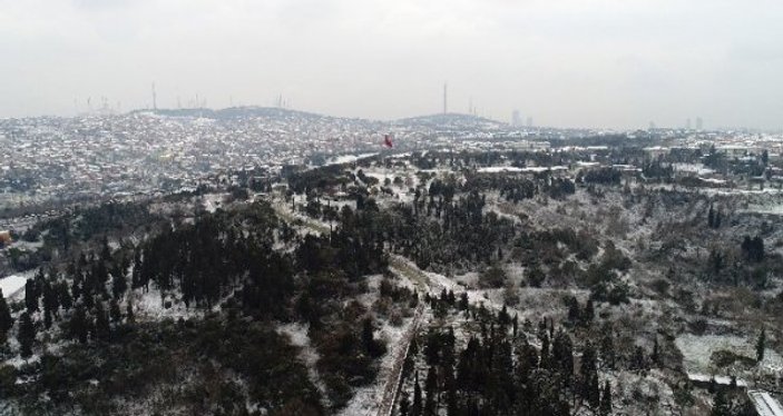 İstanbul'da kar güzelliği