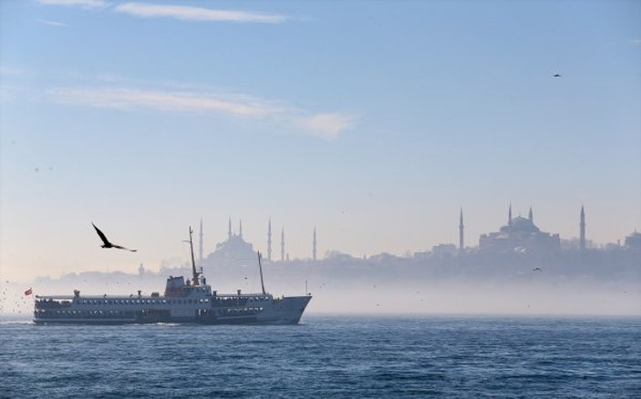 İstanbul'dan sis manzaraları