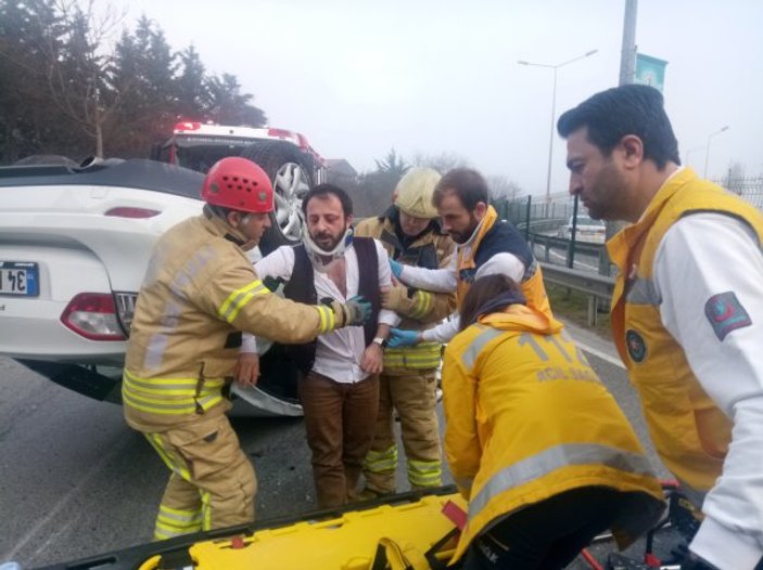 Kadıköy'de kazadan mucize kurtuluş