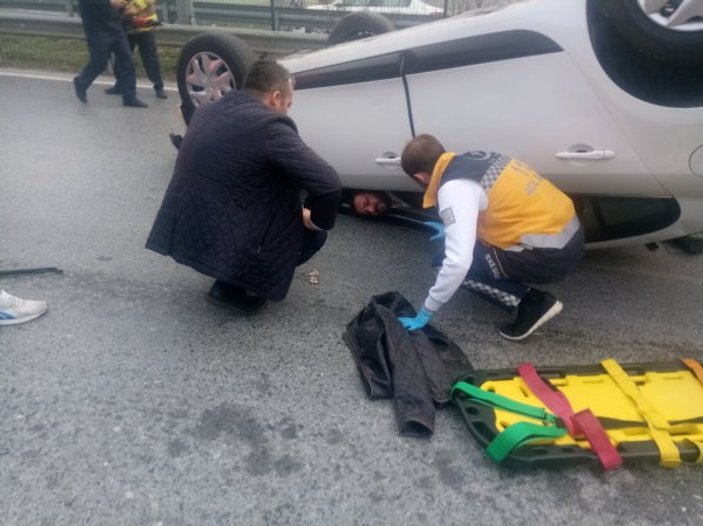 Kadıköy'de kazadan mucize kurtuluş