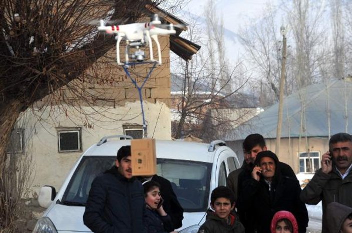 Drone olmadan telefonla konuşamayan köye baz istasyonu