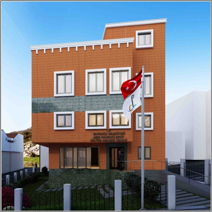 Bayraklı'da kültür merkezi inşaatında sona gelindi