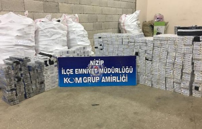 Gaziantep'te 5 bin paket kaçak sigara ele geçirildi