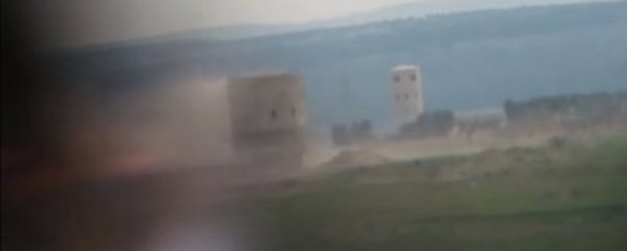 Afrin'de teröristlerin gözetleme kulesi imha edildi