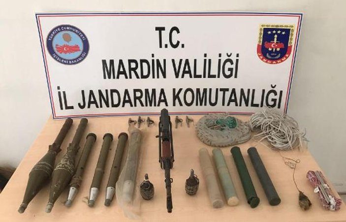 Mardin'de PKK'nın cephaneliği ele geçirildi