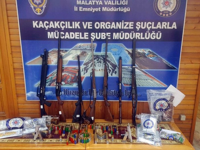 Malatya'da silah kaçakçılığı operasyonu: 18 gözaltı