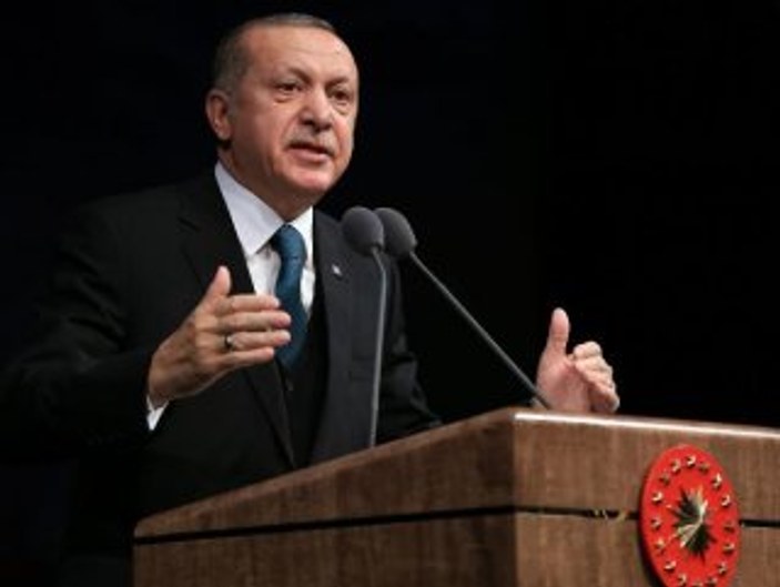Cumhurbaşkanı Erdoğan Beştepe'de konuştu
