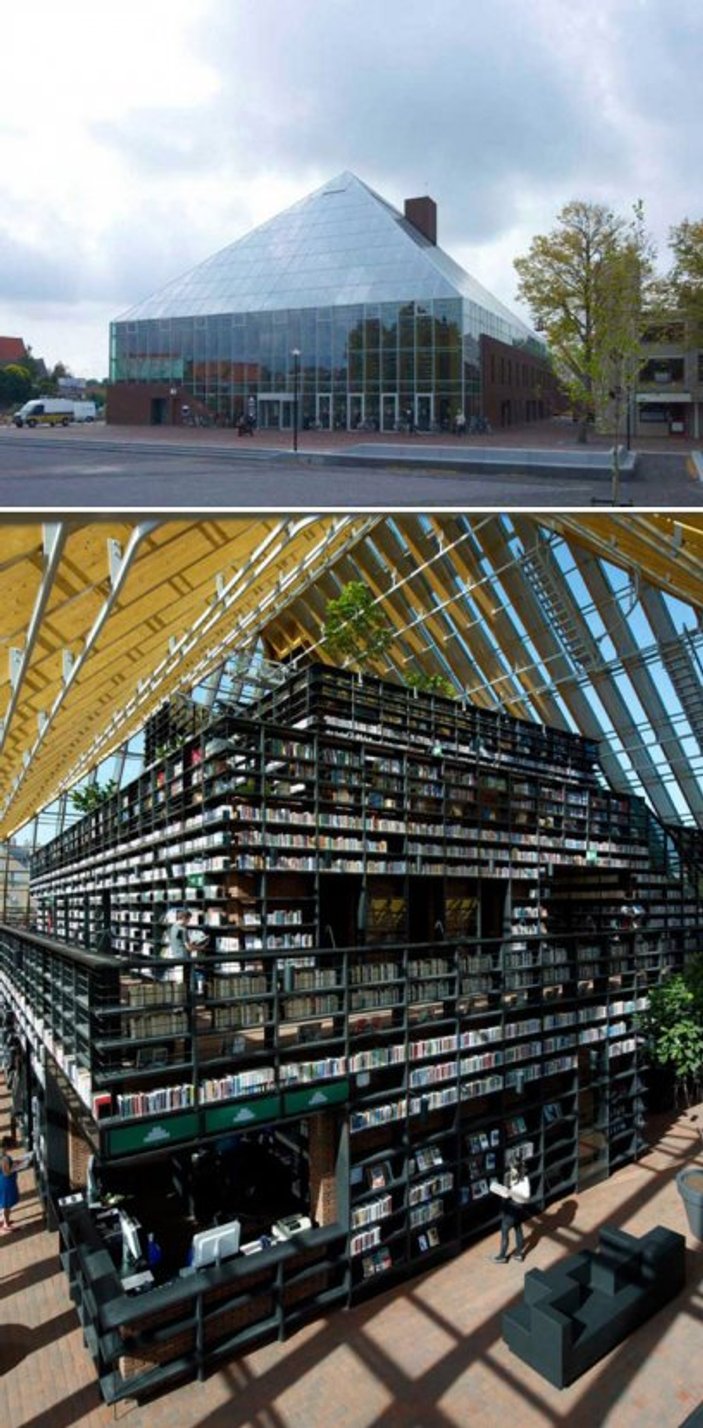 İlginç tasarımlarıyla dünyadan kütüphaneler