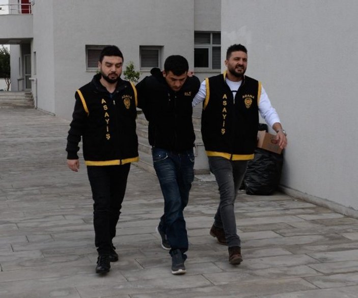 Adana'da hırsız dolmuşta görüntülendi evinde yakalandı