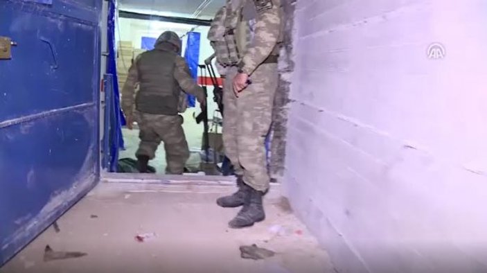 Afrin'de teröristlerin tam teşekküllü yer altı hastanesi