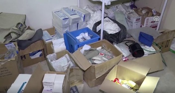 Afrin'de teröristlerin tam teşekküllü yer altı hastanesi