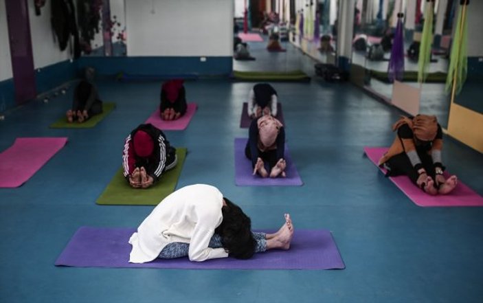 Gazze'de yoga merkezi açıldı