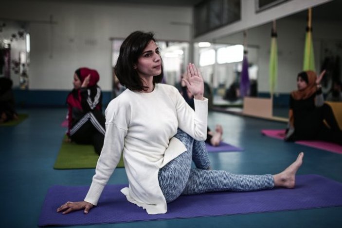 Gazze'de yoga merkezi açıldı