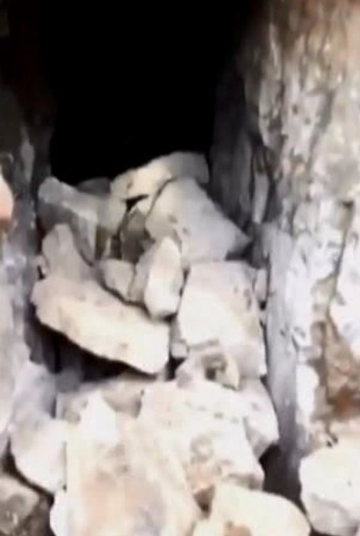 Hakkari'de teröristlerin 125 metrelik mağarası bulundu