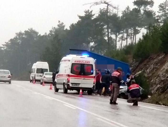 Bursa'da kaza: 1 ölü, 2 yaralı