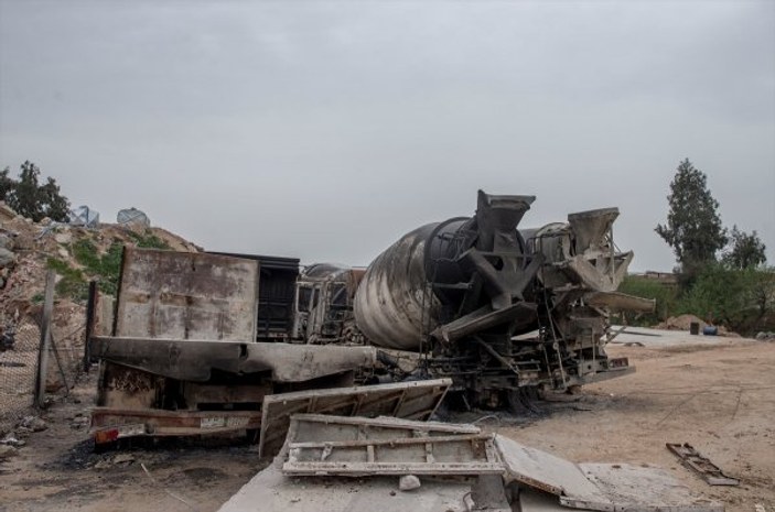 Afrin'de YPG'nin beton fabrikası bulundu
