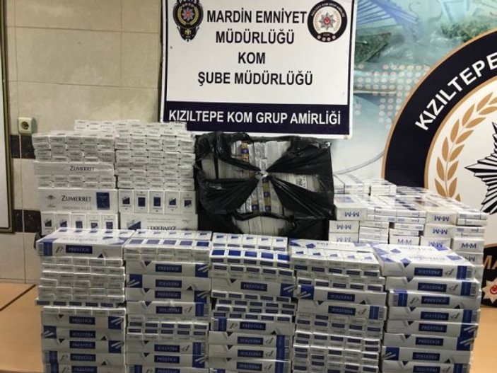 Mardin'de 7 bin paket kaçak sigara yakalandı