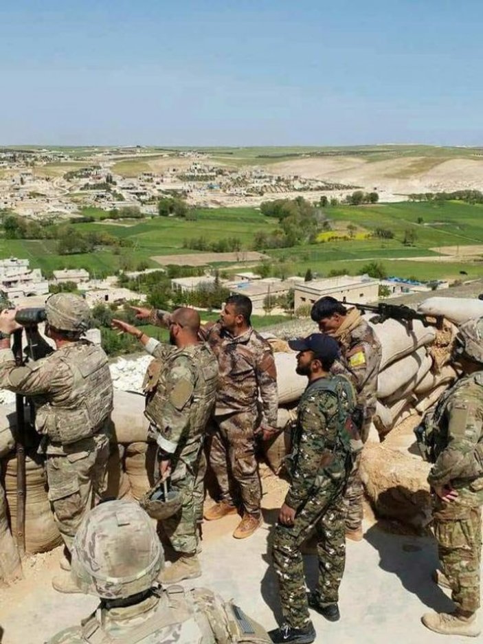 ABD'li askerler Menbiç'te Türk askerini izledi