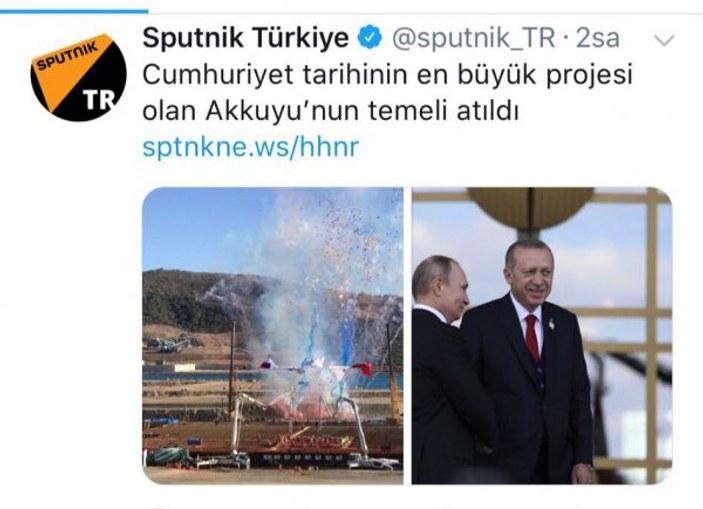 Rusya'nın sesi Sputnik Türkiye'ye bugünlük muhalif değil