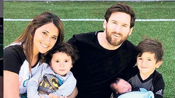 Messi'nin aile fotoğrafı