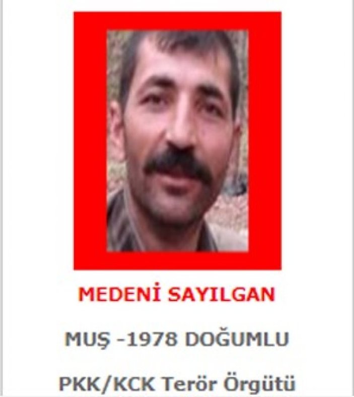 Tunceli'de kırmızı listedeki terörist öldürüldü