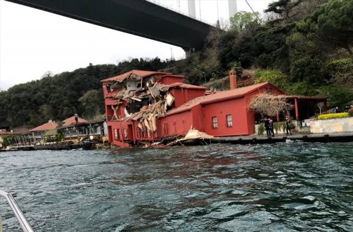 İstanbul Boğazı'ndaki gemi kazasının görüntüsü