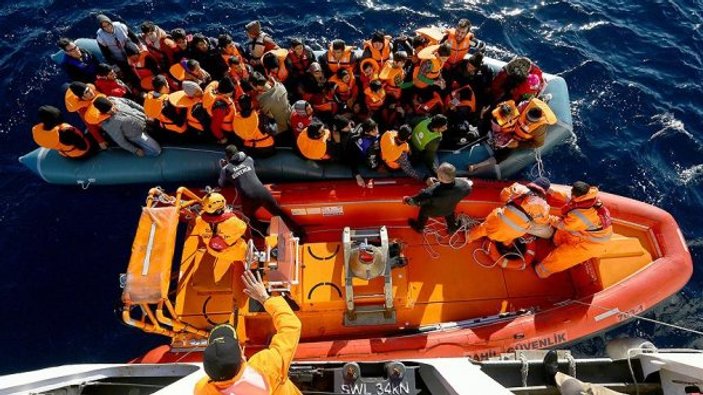 Ege Denizi'nde yakalanan göçmen sayısı iki katına çıktı