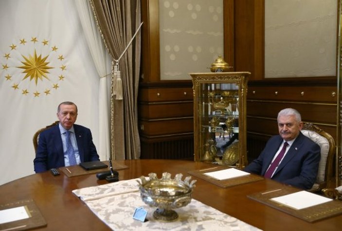 Cumhurbaşkanı Erdoğan, Başbakan'la görüştü