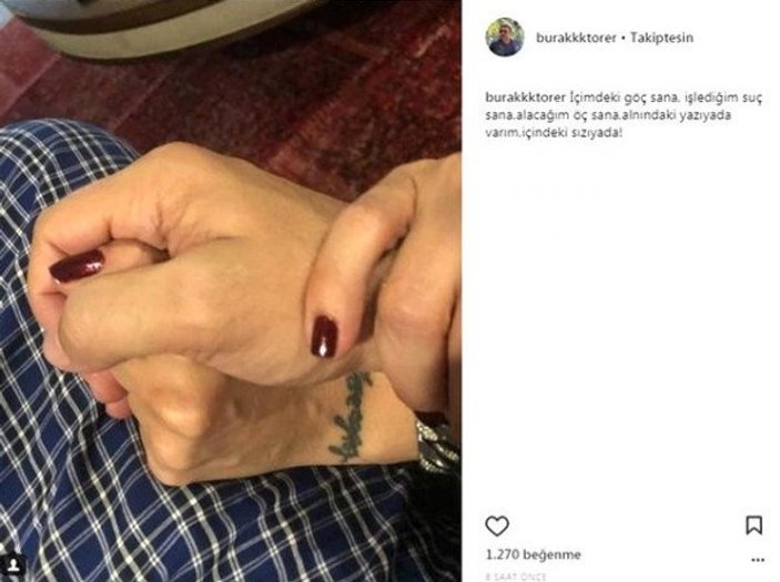 Gülben Ergen sevgilisine sosyal medyadan cevap verdi