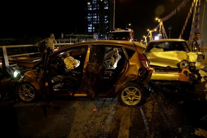 Ankara'da 10 araçlık kaza: 7 kişi yaralandı