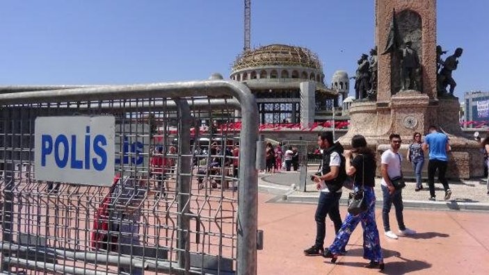 Taksim'de 1 Mayıs önlemleri alındı