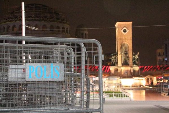Taksim'de 1 Mayıs hazırlıkları