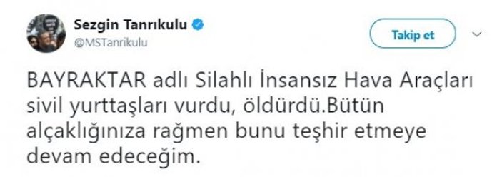 Murat Emir'den Sezgin Tanrıkulu'na destek