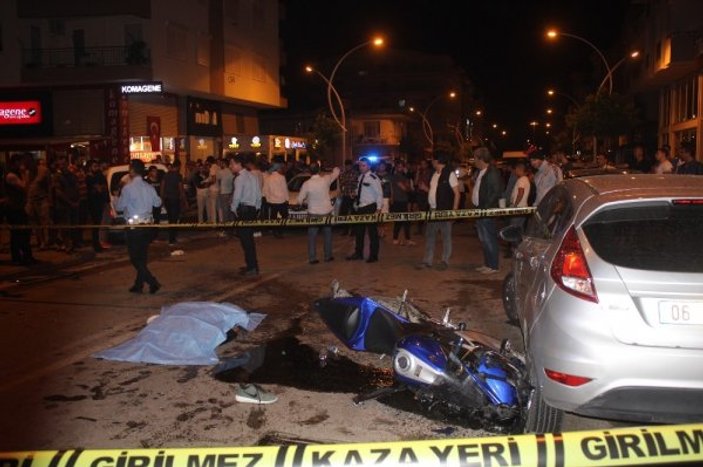 Antalya'da motosiklet kazası: 1 ölü 2 yaralı