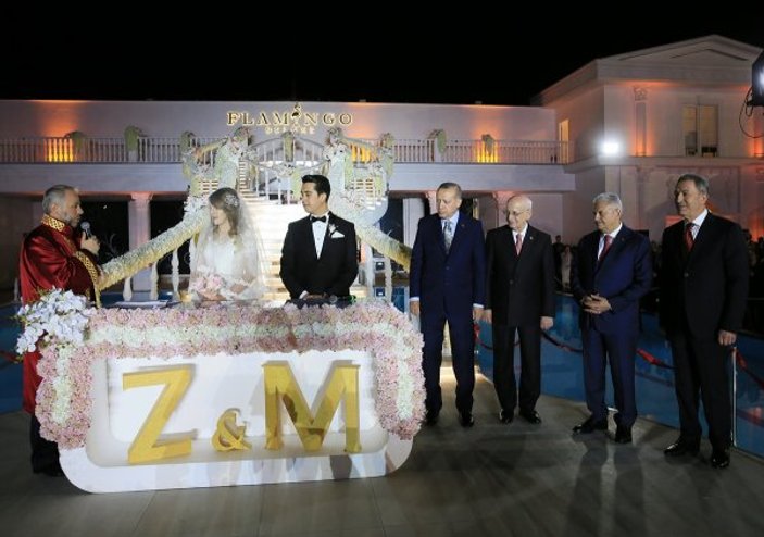 Erdoğan, Özhaseki'nin kızının nikah şahidi oldu