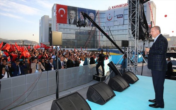 Erdoğan, Kayseri Şehir Hastanesi'nin açılışına katıldı