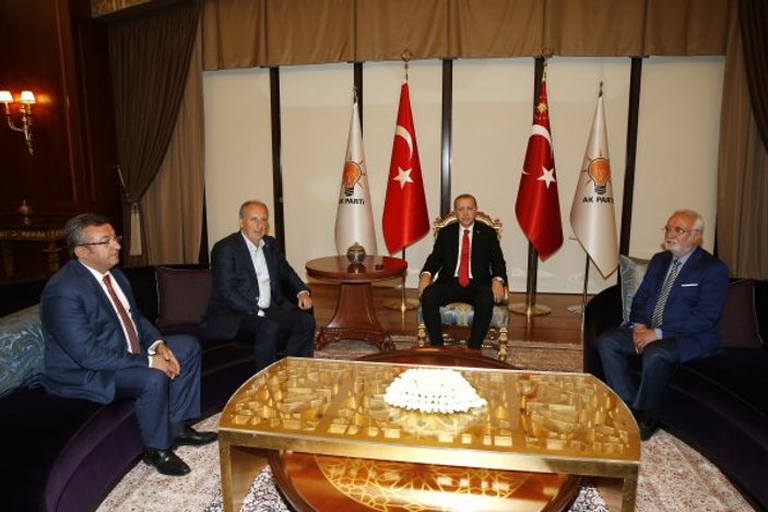 Erdoğan-İnce görüşmesi sona erdi