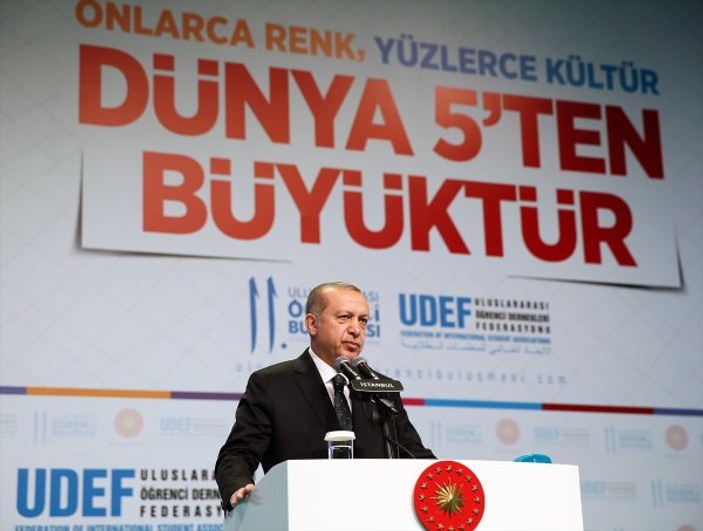 Erdoğan: Misafir öğrencilerin çalışma sorunu ortadan kaldırılacak