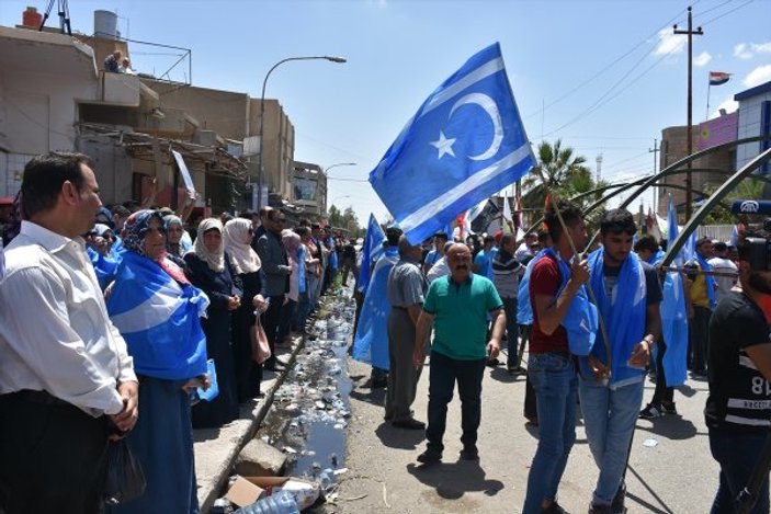 Kerkük'te Türkmenlerden seçim protestosu