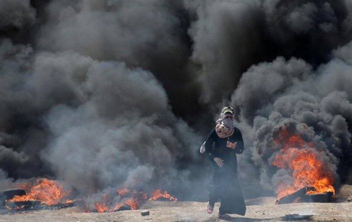 Gazze'de ABD Büyükelçiliği ayaklanması