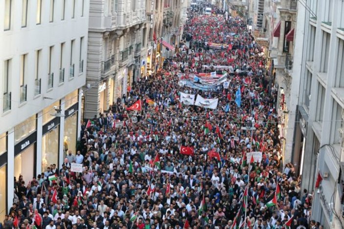 İstanbul'da Kudüs protestosu